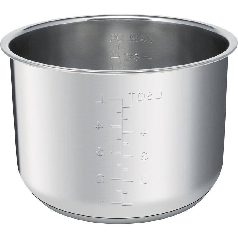 Trykkoger med timer, 6 l., stål