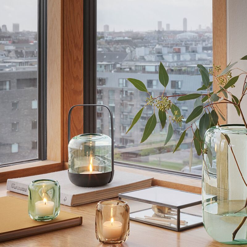 Acorn fyrfadsstage, 2 stk, leaf green