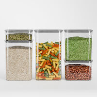 Rektangulære Oppbevaringsbokser 5-pack