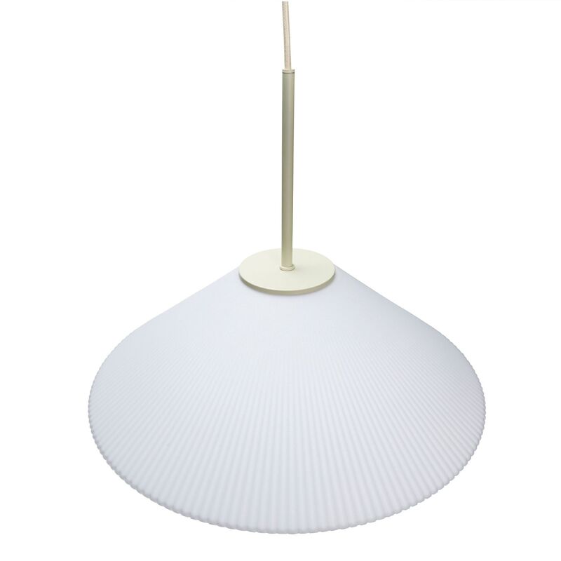 Solid taklampe 44 cm, sand/hvit