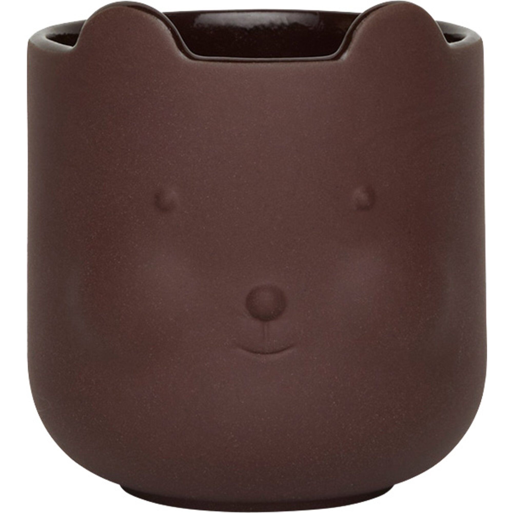 Oyoy living design Bjørne krukke 9 cm, terracotta