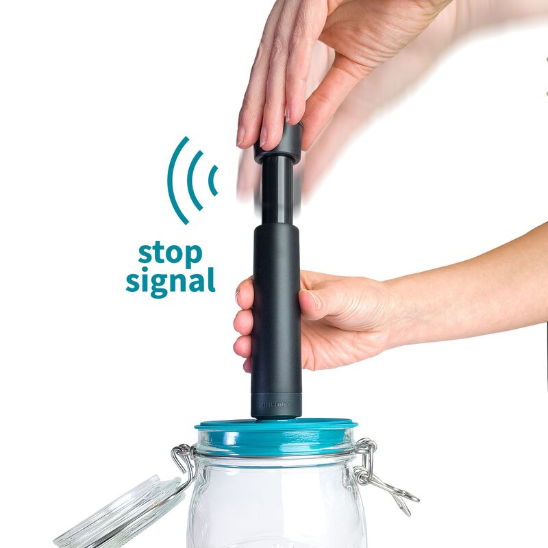 Vakuumset med pump, lock och vakuumstoppers