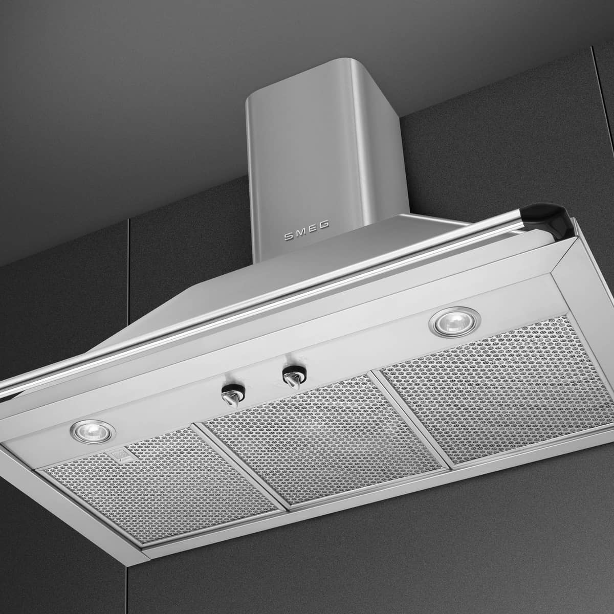 KTR90XE Victoria Vegghengt Ventilhette 90 cm, Rustfritt Stål