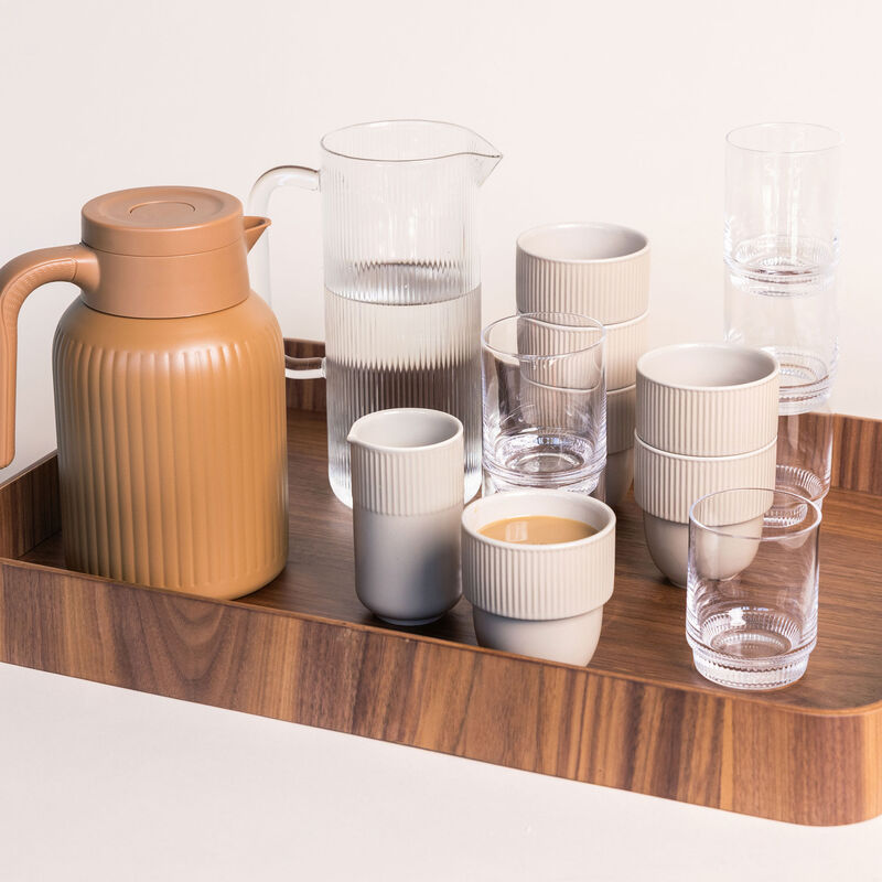 Hanna tarjotin iso, ruskea