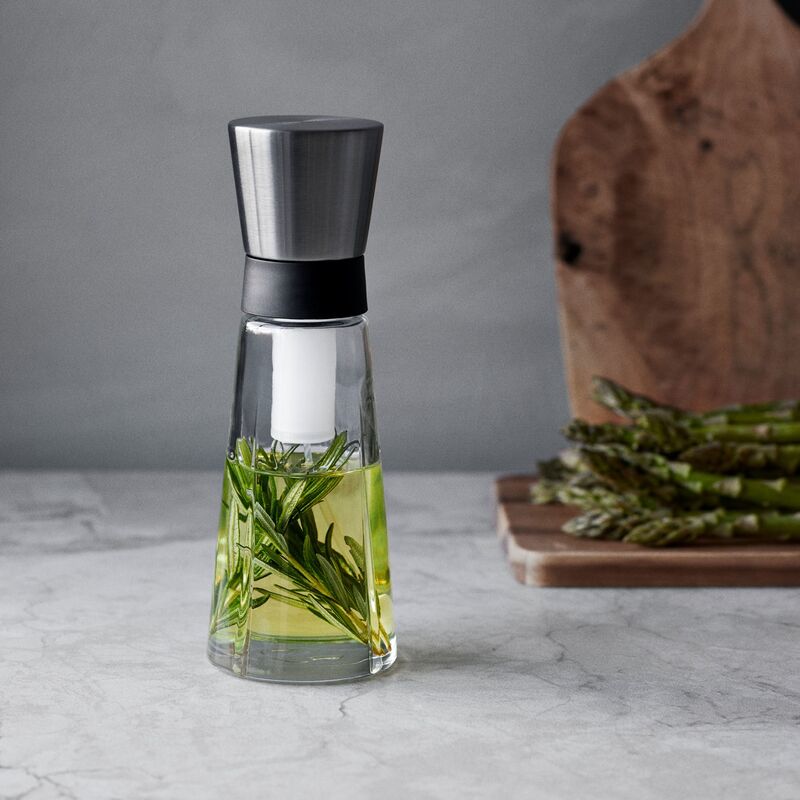 oljesprayflaska 14 cl, svart/stål