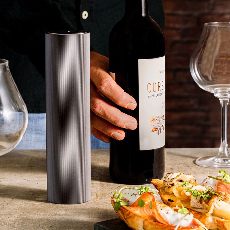 Line Reverse ladattava korkkiruuvi, harmaa