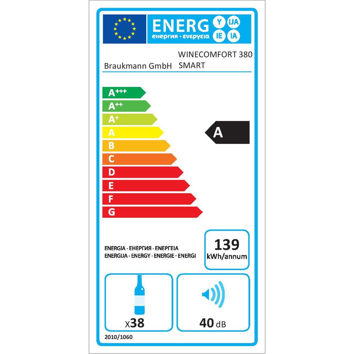 WineComfort 380 Smart -viinijääkaappi