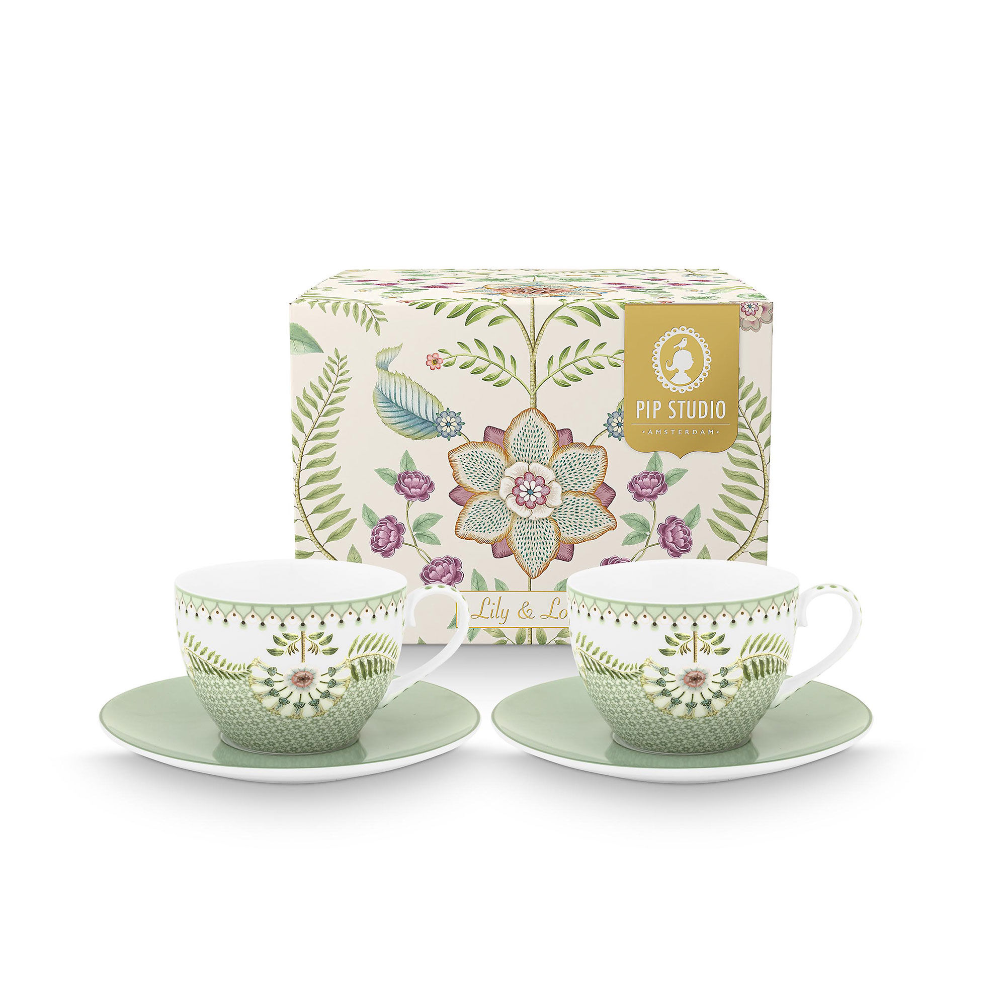 PIP Studio Lily og Lotus cappuccino kop 2-pak