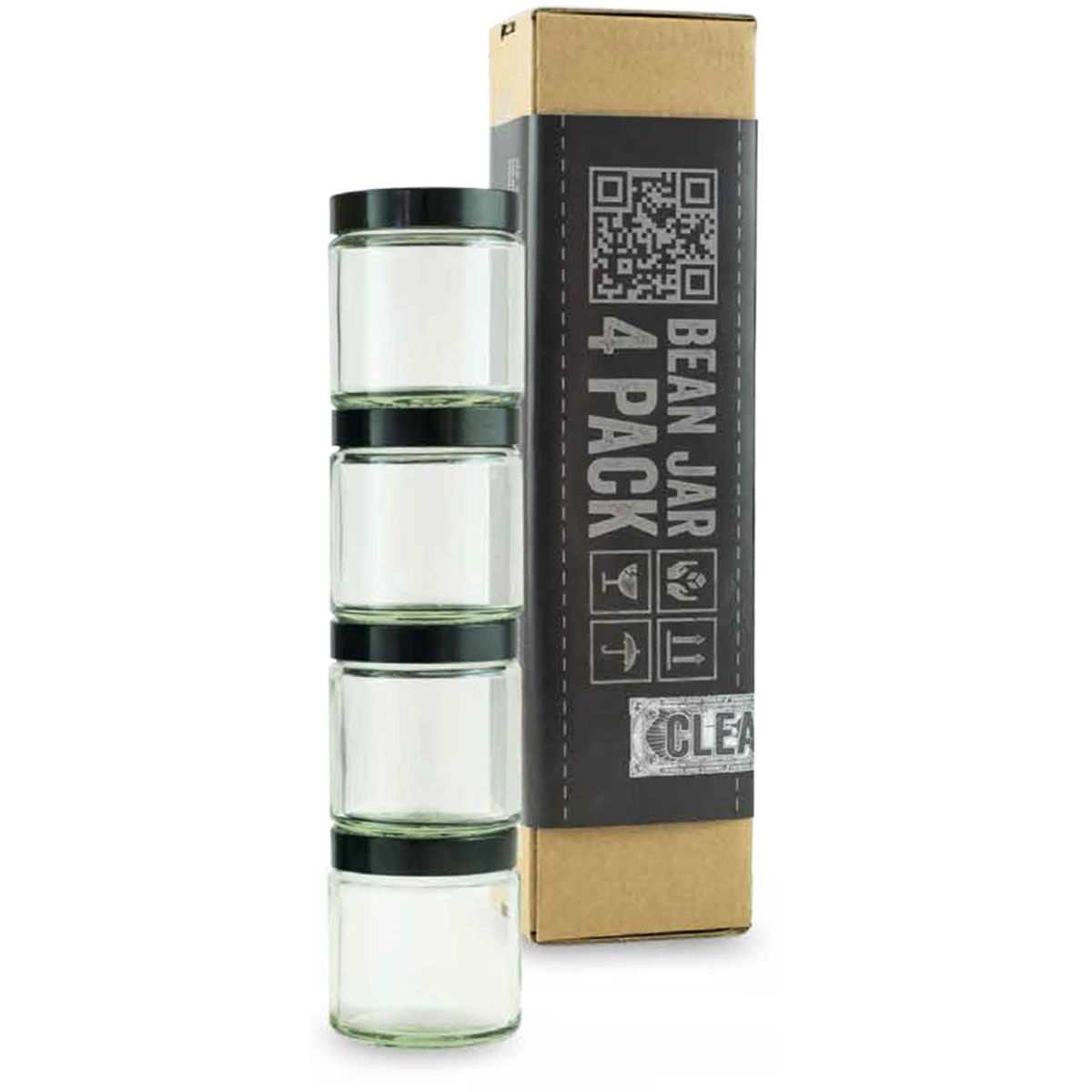 Bean Jar Glass