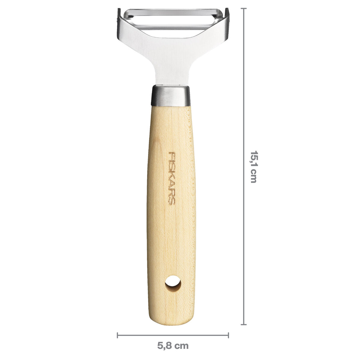 Folken Y-skræller med bevægelig blad 15 cm