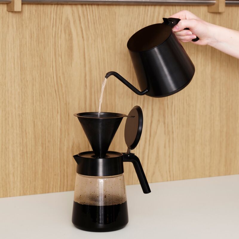 Nohr slow brew kahvisuppilo, black metallic