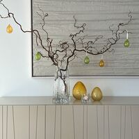 Ägg påskdekoration 12 cm, honey