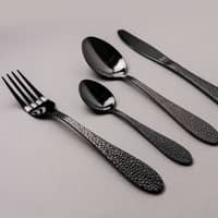 FROST bestickset 16 delar, onyx/svart