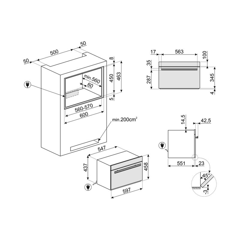 SBC4304X Blast Chiller Classic 45 cm, rustfrit stål