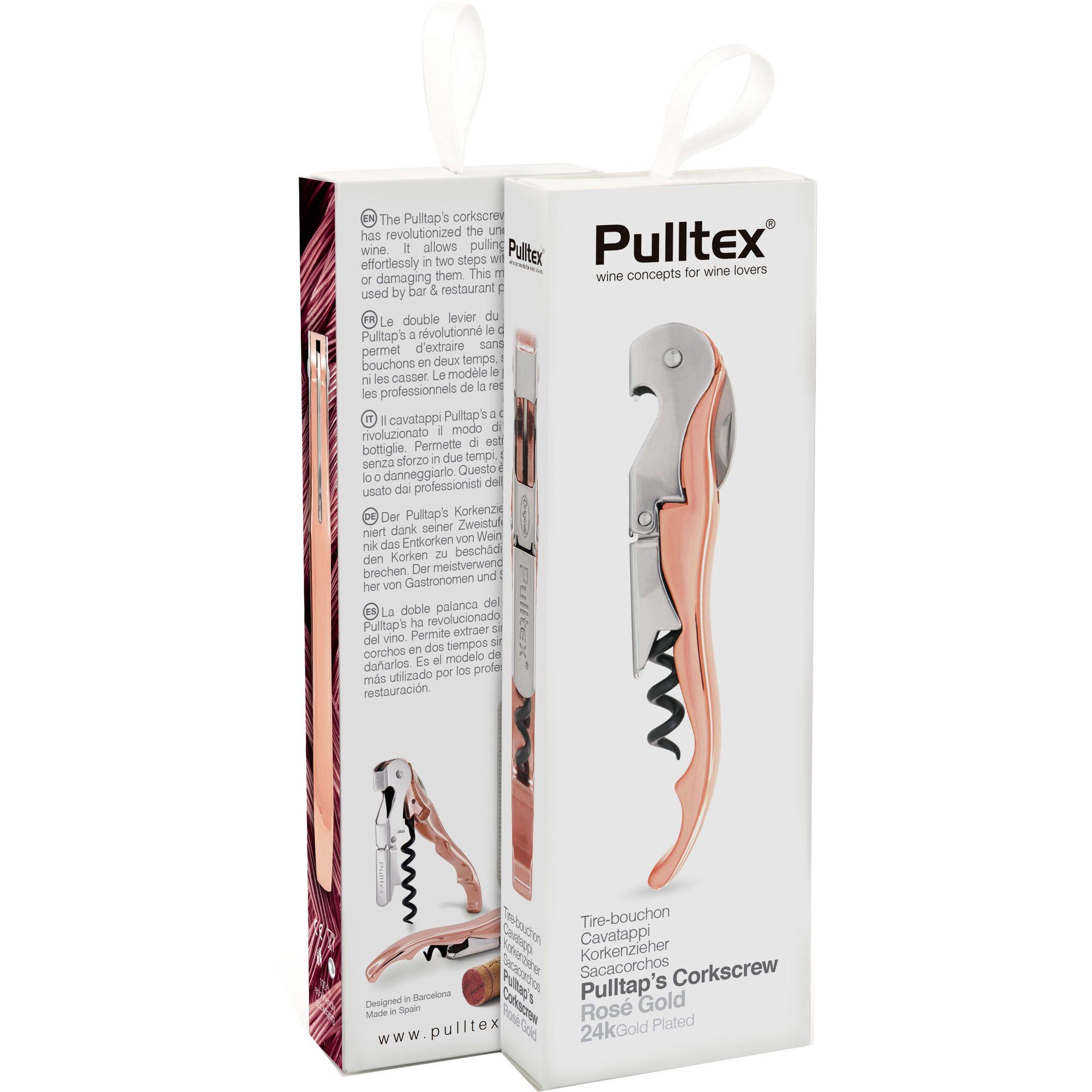 Alternativ bild 1 för Pulltex Pulltaps Classic vinöppnare, roséguld