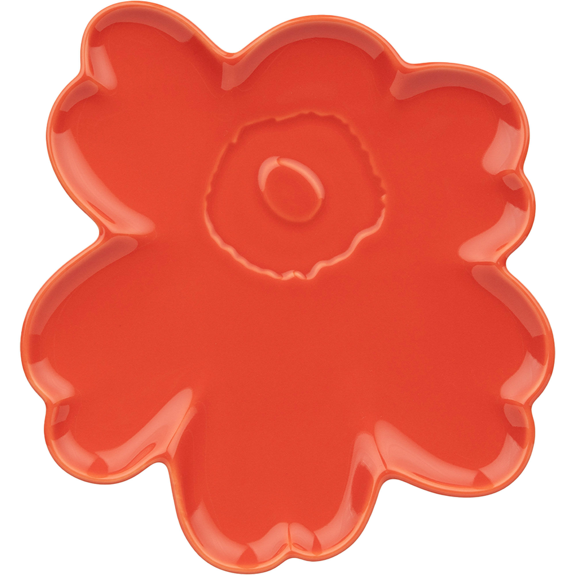 Marimekko Unikko Shape tallerken 20 cm, orange