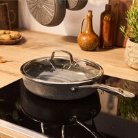 Salina traktørpanne med lokk 28 cm, aluminium