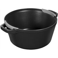 Grytesett i støpejern 24 cm, svart