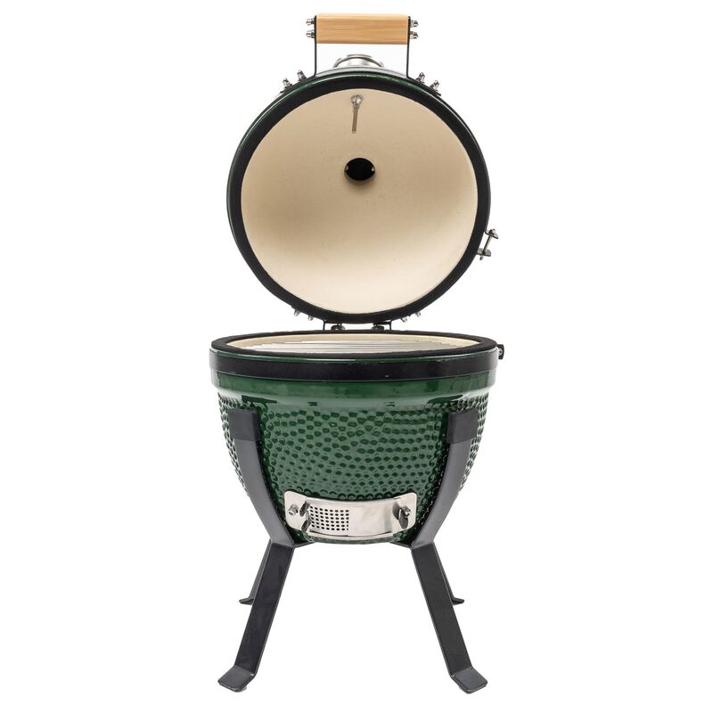 Mini kolgrill, grön