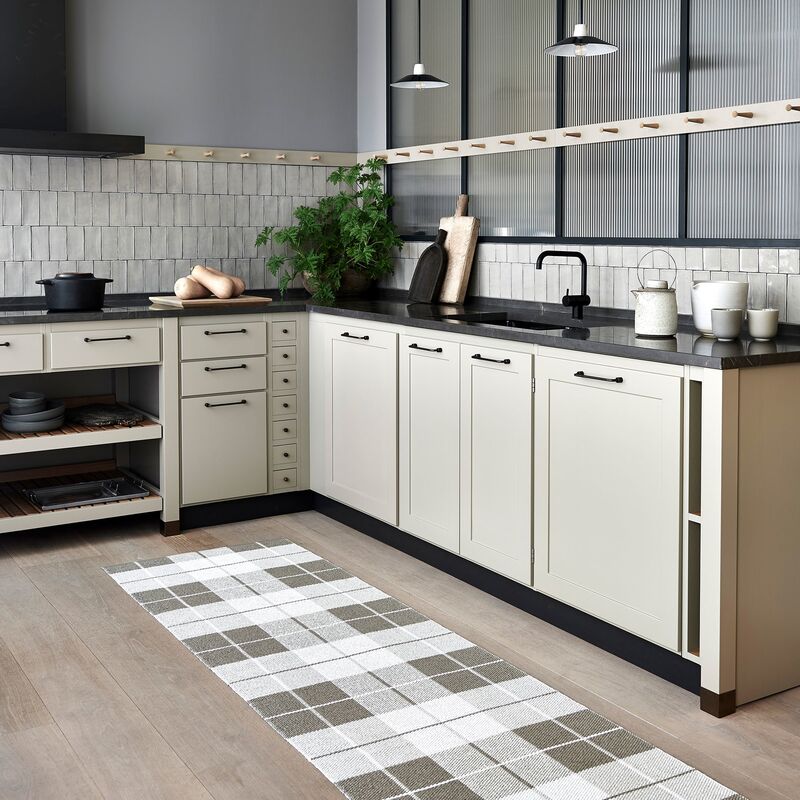 Matt Ed, dark linen/fossil/white, 70 x 140 cm