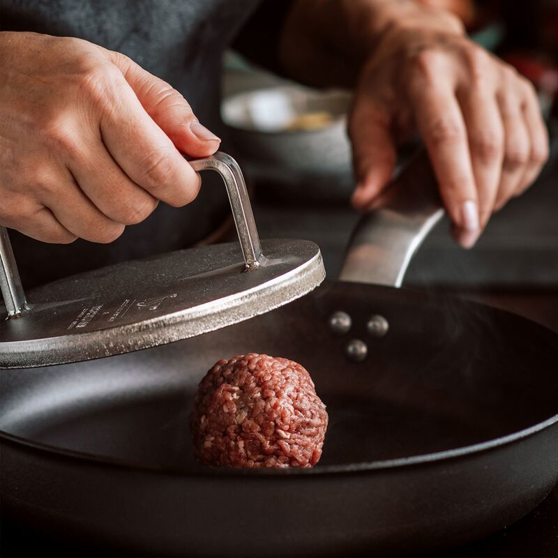 Grillpresse, rustfritt stål