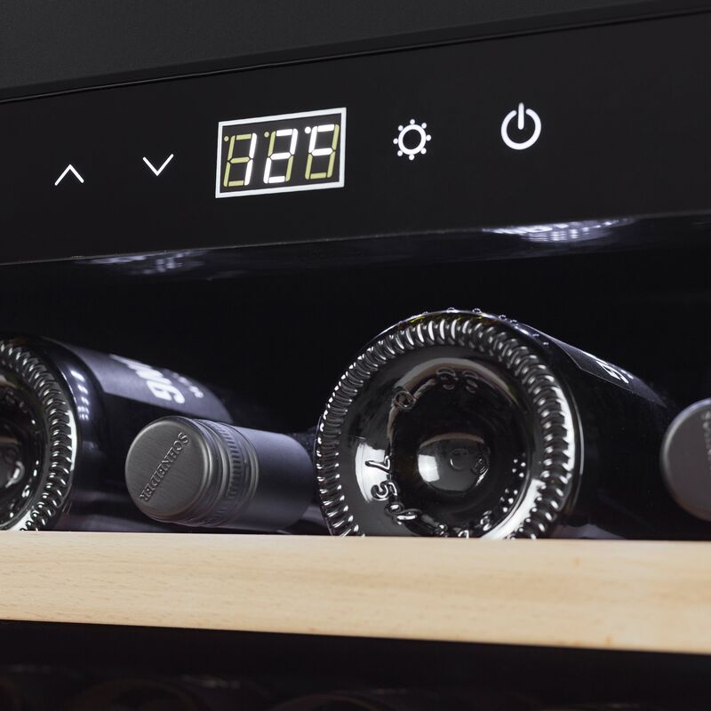 WineSafe 18 vinkylskåp svart, inbyggnad