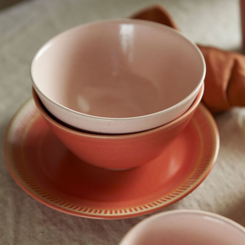 Colorit lautanen 19 cm, coral