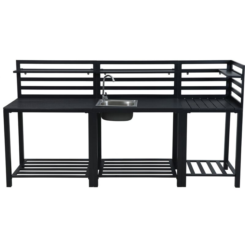 Utekjøkken modul, 3 deler med vask