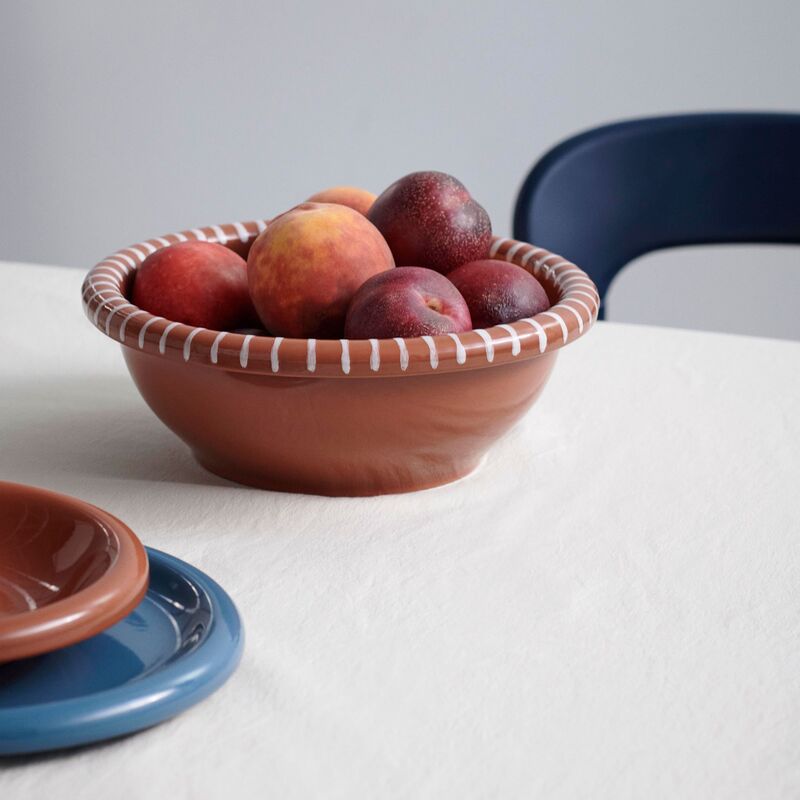 salladsskål large 26 cm, randig