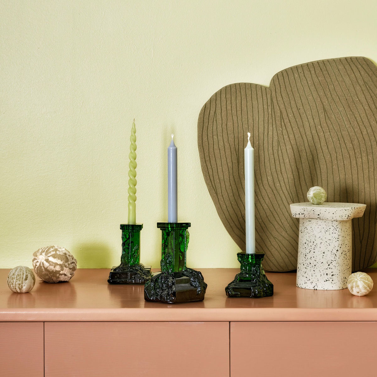 Rocky Baroque kynttilänjalka 150 mm, emerald green