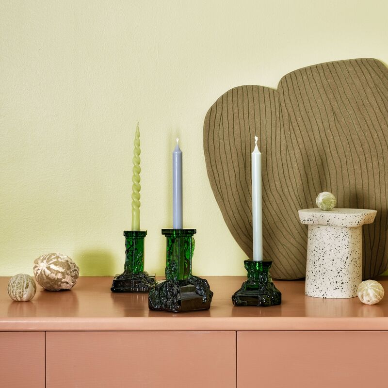 Rocky Baroque lysestage 150 mm, emerald green