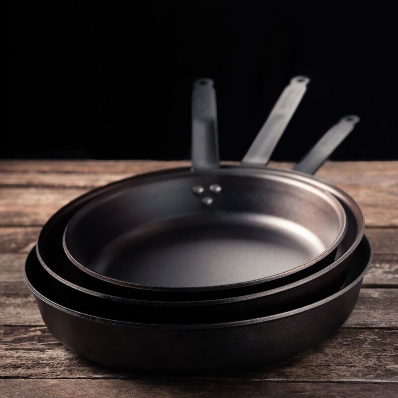 Stekpanna kolstål, 30 cm