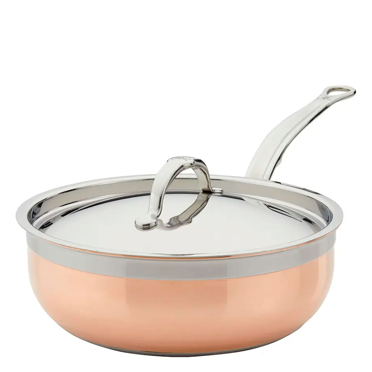 Copperbond sautépanne med lokk Ø24 cm