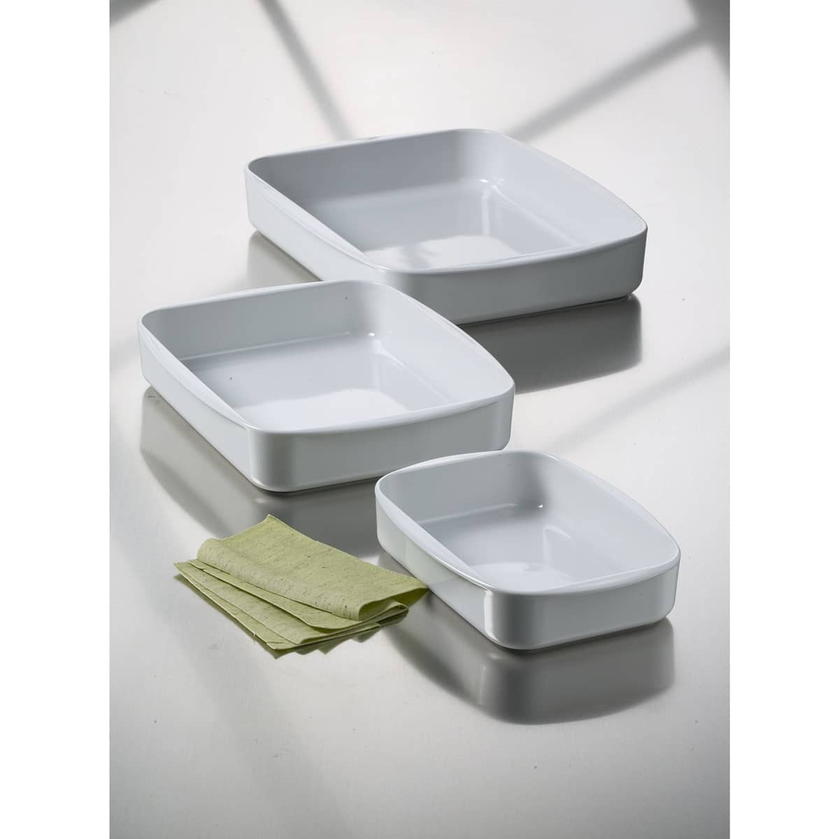 Ildfast fat firkant 36x29 cm. Legio