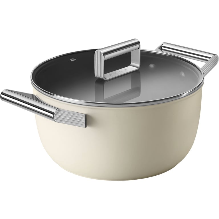 Kastrull m/lock 24 cm, creme