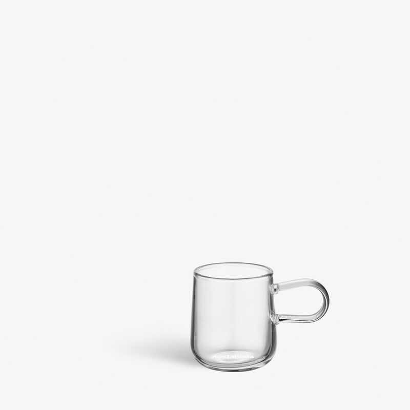 Kosta Boda Viva espressokopp & fat 8 cl 2-pack