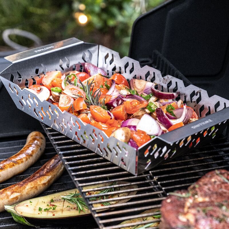 BBQ+ grillkori suorakaidemalli 2 st, small + medium