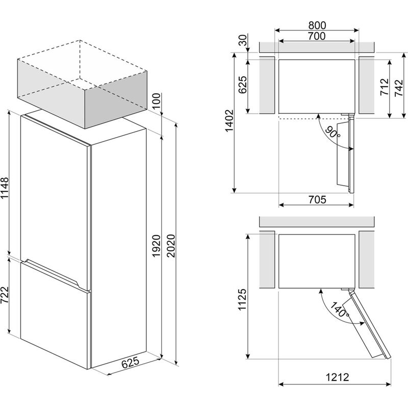 FC48KDND French Door jääkaappi, hopea