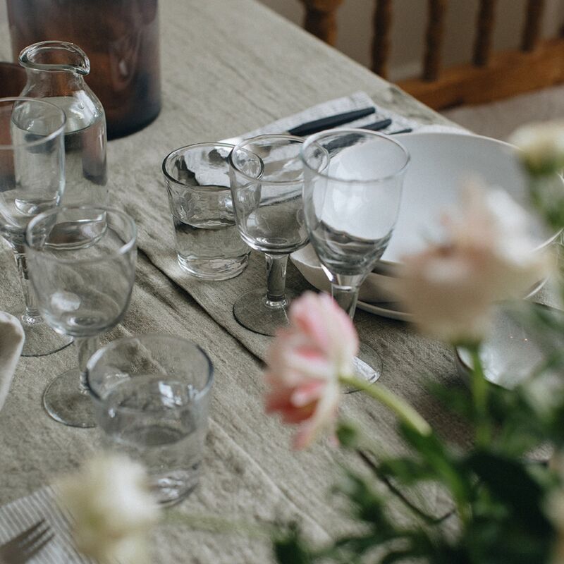 Galette vinglas høj, clear