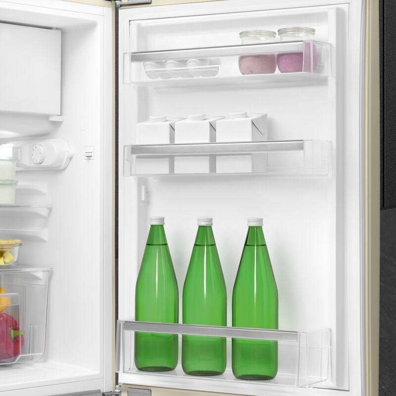 FAB10ROR6 kylskåp med frysfack, creme