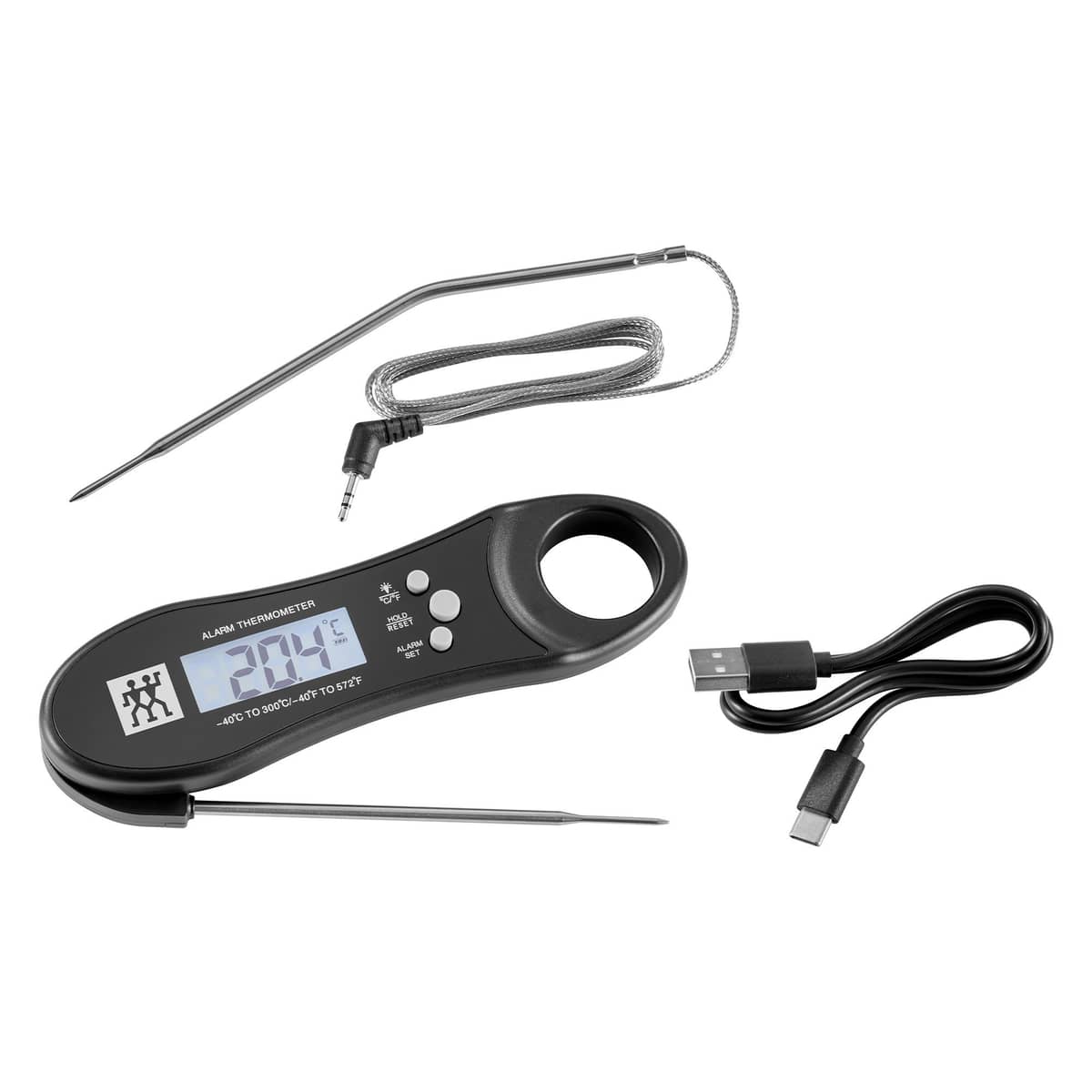 BBQ+ digital termometer, svart