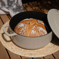 Valurautapata kannella 28 cm/5,3 litraa, hiekka