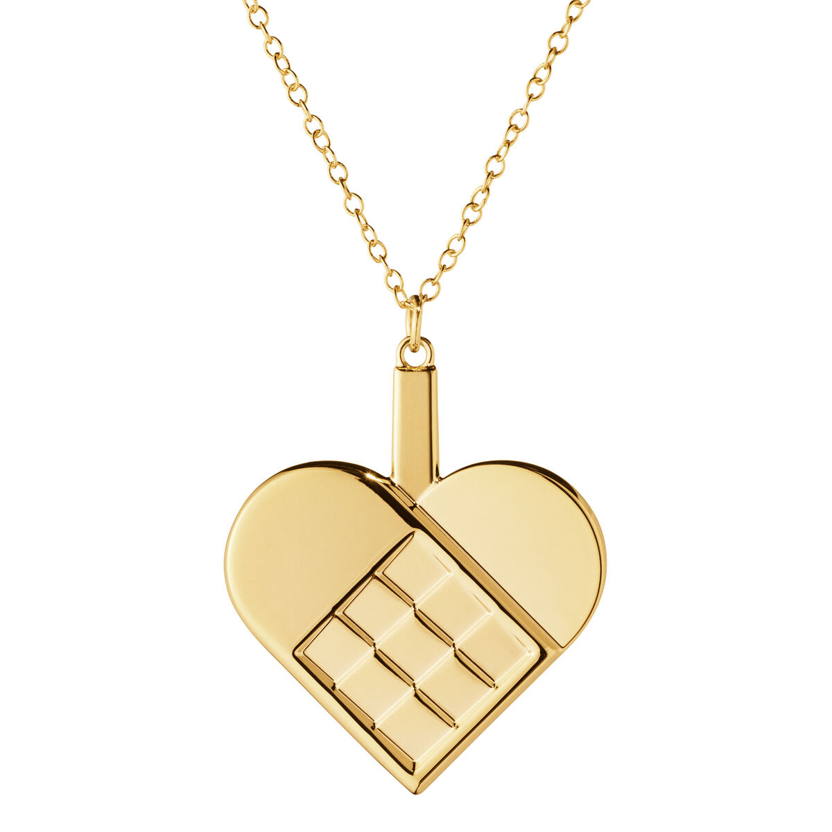 Georg Jensen CC 2025 Hjerte julepynt, 18K guldbelægning