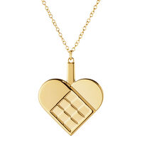 Georg Jensen CC 2025 Hjerte julepynt, 18K guldbelægning