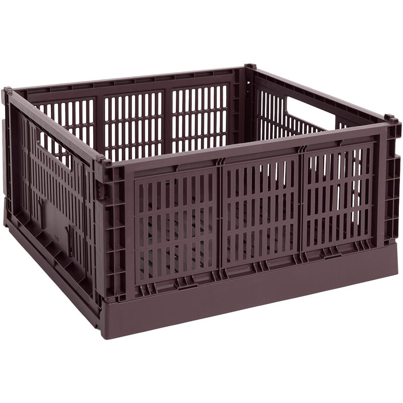 HAY Colour Crate Large Square oppbevaringsboks, bordeaux