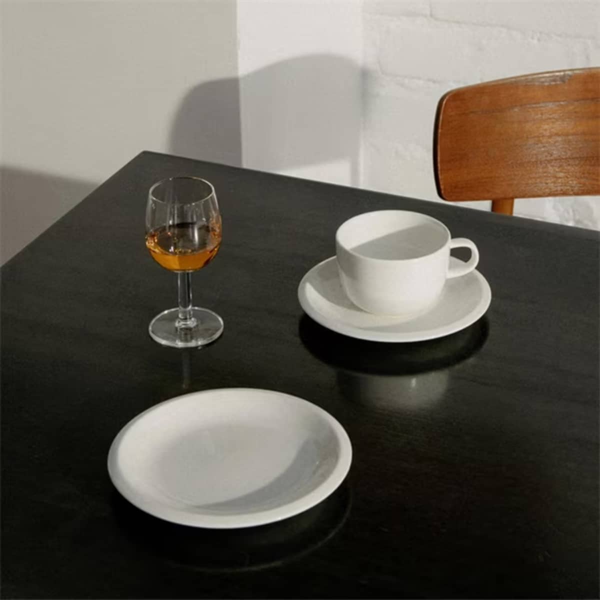 Raami kaffekopp med fat 27 cl, vit