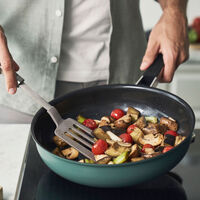 Pure stekepanne 24 cm, rustfritt stål, grønn