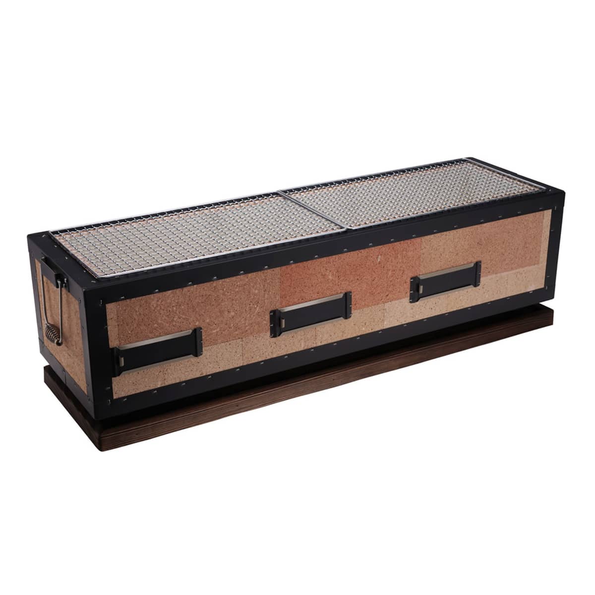 Konro bordgrill 77x23x20 cm, diatomite