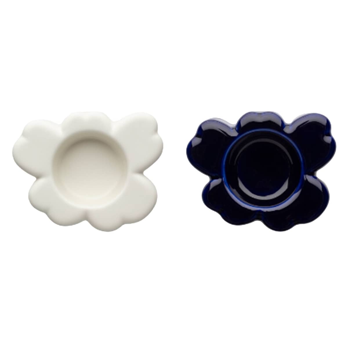 Marimekko Unikko Tuikkupidike 2 kpl, cobalt/matte white