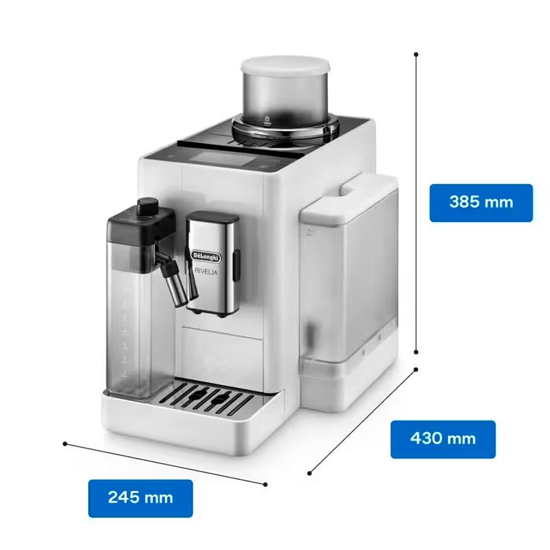 Delonghi Rivelia EXAM440.55.W Helautomatisk kaffemaskin, hvit